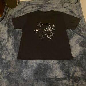 Romwe Cross T-Shirt